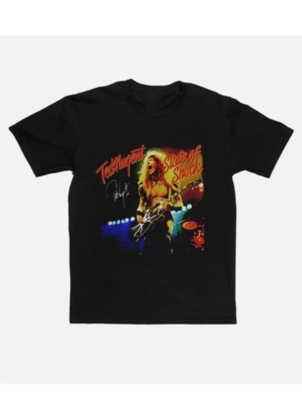 Ted Nugent Graphic T-Shirt Classic Rock Band Unisex Short Sleeve Tee